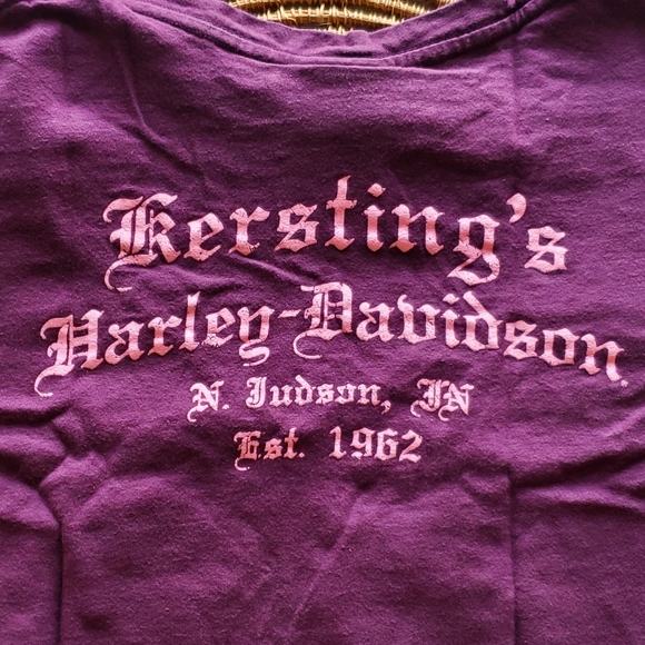 Harley Davidson Cyber V-neck Tee - Picture 4 of 5